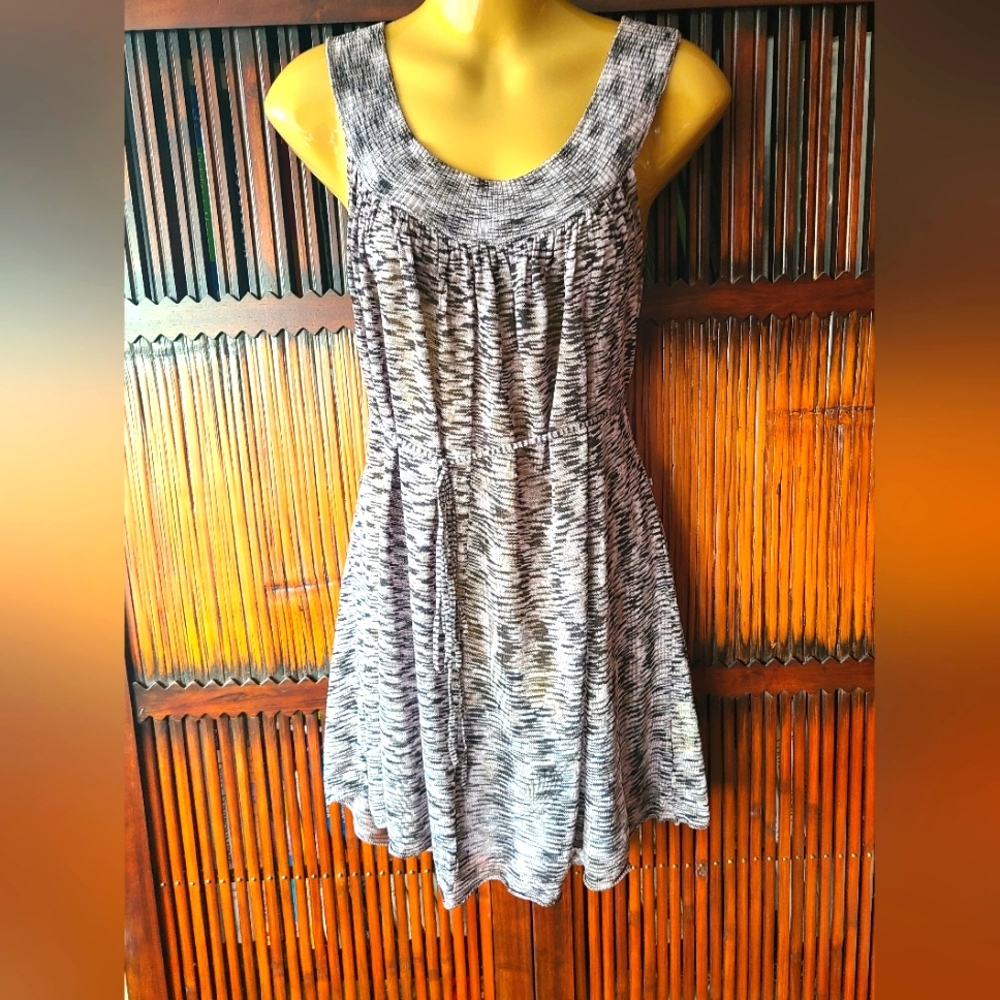 Free People Gray/Black Knit Top/Dress sz SM